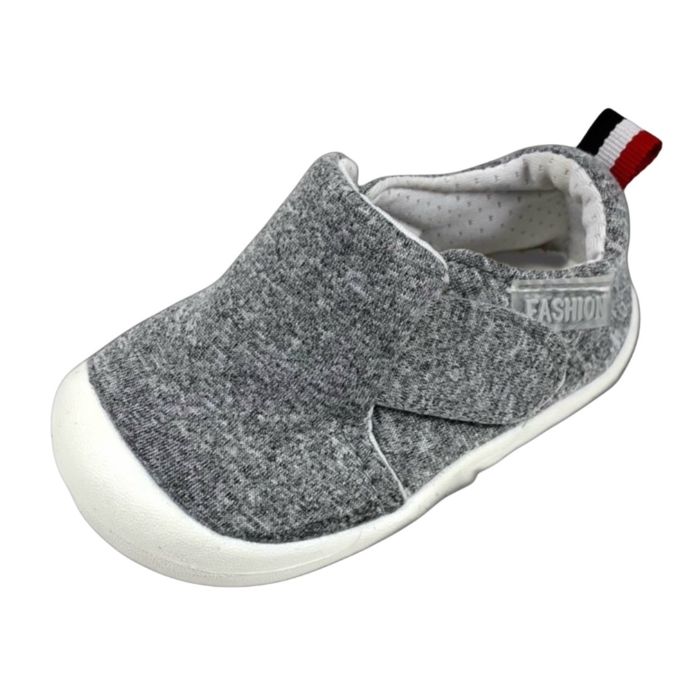 Oaisnit Infant Gray Textile Sneaker Walkers Size 18-24 month (US 6)